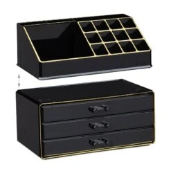 2 Organiseurs Maquillage 3 Tiroirs Blanc -Komar || Wenko || Amadeus Soldes Magasin 003833304900449ca70cc71800411eef