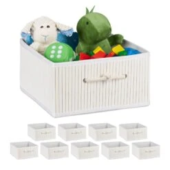 10x Paniers De Rangement En Bambou -Komar || Wenko || Amadeus Soldes Magasin 00b236bd8b704f109d471a047949d730