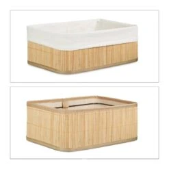 Boîte De Rangement En Bambou Lot De 3 -Komar || Wenko || Amadeus Soldes Magasin 01b49e571f054f6a9f65d878c647a252