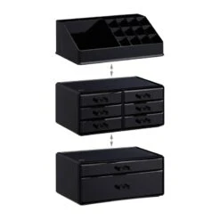 2x Organiseurs Maquillage 8 Tiroirs Noir 25 2x Organiseurs Maquillage 8 Tiroirs Noir -Komar || Wenko || Amadeus Soldes Magasin 022c5bc59d30444080156b20b26554e2