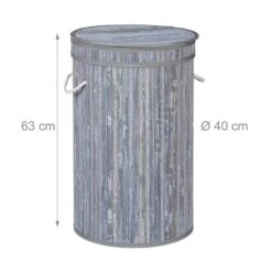 Corbeille à Linge Bambou Couvercle -Komar || Wenko || Amadeus Soldes Magasin 062c4fb6bc0046d2b1a546f4df68b9c4