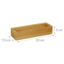 1x Boîte De Rangement Bambou Nature -Komar || Wenko || Amadeus Soldes Magasin 09fff83d5fb7453cbc190505b93b925d