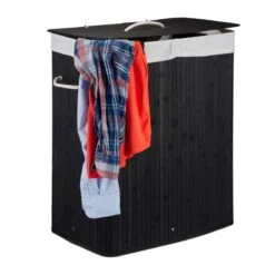 Panier à Linge Bambou 2 Compartiments -Komar || Wenko || Amadeus Soldes Magasin 0a34ec0276df4dbbb72b712096a98bdf