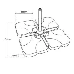 OAHU - Lot De 4 Dalles Carrées -Komar || Wenko || Amadeus Soldes Magasin 0ce6d4a041ad4dac98d239e65e90a80f