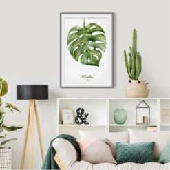 Impression D’art Aquarelle Monstera III -Komar || Wenko || Amadeus Soldes Magasin 1000202889 200211 11315002047 DETAILS P000000001000202889