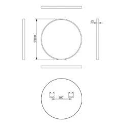Miroir Noble -Komar || Wenko || Amadeus Soldes Magasin 1000209784 210311 11294500049 SKETCH DETAILS P000000001000209784 sketch
