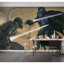 Komar Papier Peint Star Wars RMQ Vader Vs Luke -Komar || Wenko || Amadeus Soldes Magasin 1000221429 200904 15522501190 MOOD DETAILS P000000001000221429 mood