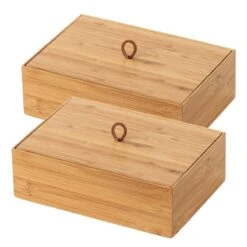 Wenko Boîtes Bambou Terra II (lot De 2)