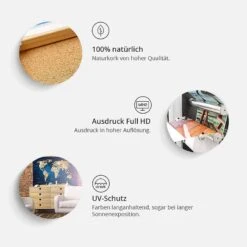 Tableau Déco En Liège Map Grey Style -Komar || Wenko || Amadeus Soldes Magasin 1000241367 210219 18243904353 ICON DETAILS P000000001000241367 icon seal