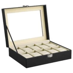 Songmics Boîte à Montres Bouisse I