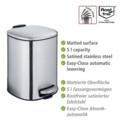 Wenko Poubelle Alassio -Komar || Wenko || Amadeus Soldes Magasin 1000259464 210422 074240001940 ICON DETAILS P000000001000259464 icon seal