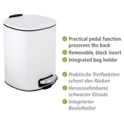 Wenko Poubelle Alassio -Komar || Wenko || Amadeus Soldes Magasin 1000259475 210422 074245001963 ICON DETAILS P000000001000259475 icon seal