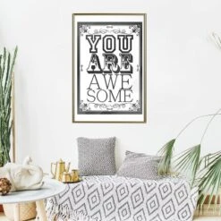 Affiche You Are Awesome -Komar || Wenko || Amadeus Soldes Magasin 1000274702 210623 16252100287 MOOD DETAILS P000000001000274702 mood