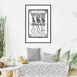 Affiche You Are Awesome -Komar || Wenko || Amadeus Soldes Magasin 1000274704 210623 16252100293 MOOD DETAILS P000000001000274704 mood