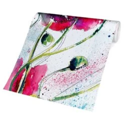Papier Peint Intissé Painted Poppies -Komar || Wenko || Amadeus Soldes Magasin 1000293586 210920 07590800791 DETAILS P000000001000293586