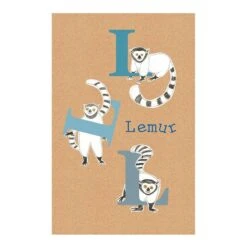 Komar Tableau Déco ABC Animal L