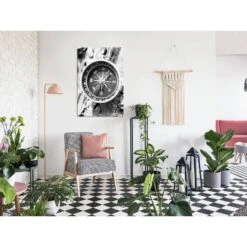 Tableau Déco Black And White Compass -Komar || Wenko || Amadeus Soldes Magasin 1000312658 211209 11495800097 MOOD DETAILS P000000001000312658 mood