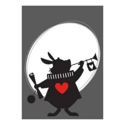 Komar Tableau Déco Alice Rabbit