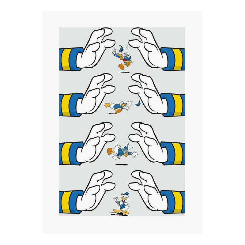 Komar Tableau Déco Donald Duck Hands 3 Komar Tableau Déco Donald Duck Hands