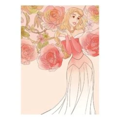 Komar Tableau Déco Sleeping Beauty Roses