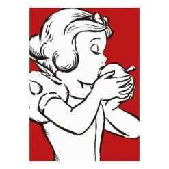 Komar Tableau Déco Snow White Apple Bite Red