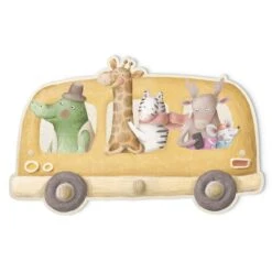 Patère Enfants Bus Avec Animaux