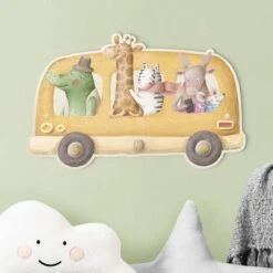 Patère Enfants Bus Avec Animaux -Komar || Wenko || Amadeus Soldes Magasin 1000328825 220214 022 MOOD DETAILS P000000001000328825 mood