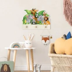 Patère Enfants Animaux De La Jungle -Komar || Wenko || Amadeus Soldes Magasin 1000328982 220214 021 MOOD DETAILS P000000001000328982 mood