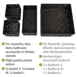 Wenko Paniers Adria (4 éléments) 21 Wenko Paniers Adria (4 éléments) -Komar || Wenko || Amadeus Soldes Magasin 1000333240 220218 050 DETAILS P000000001000333240