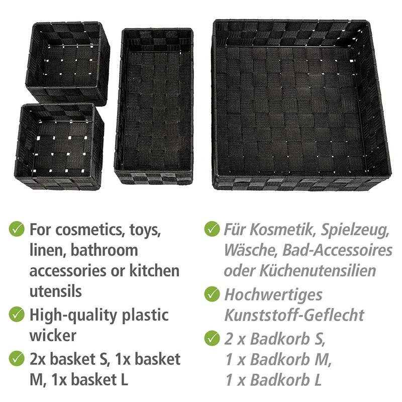 Wenko Paniers Adria (4 éléments) 8 Wenko Paniers Adria (4 éléments) – Image 6