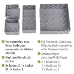 Wenko Paniers Adria (4 éléments) 28 Wenko Paniers Adria (4 éléments) -Komar || Wenko || Amadeus Soldes Magasin 1000333244 220218 050 DETAILS P000000001000333244