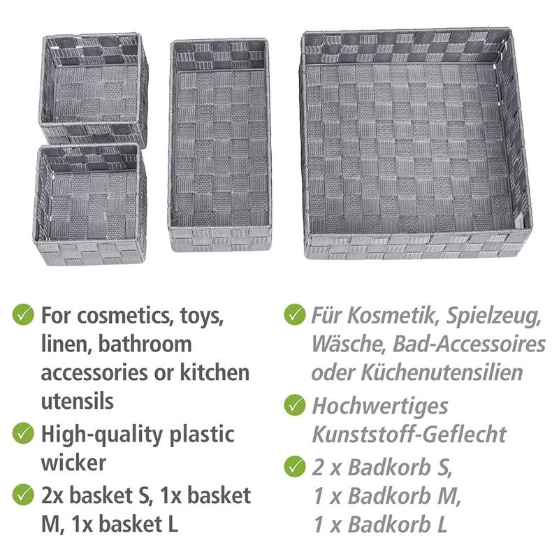 Wenko Paniers Adria (4 éléments) 15 Wenko Paniers Adria (4 éléments) – Image 13