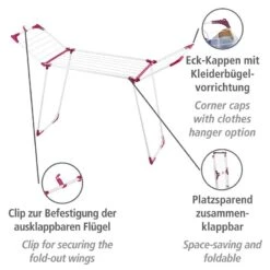 Wenko Séchoir à Linge Summer Dry -Komar || Wenko || Amadeus Soldes Magasin 1000333263 220218 034 DETAILS P000000001000333263