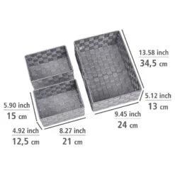 Wenko Paniers Adria (3 éléments) -Komar || Wenko || Amadeus Soldes Magasin 1000333291 220218 500 SKETCH DETAILS P000000001000333291 sketch