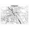 Papier Peint Intissé Warsaw Map