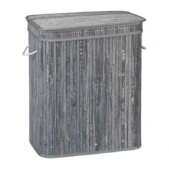 Lot De 2 Paniers à Linge Bambou Gris 25 Lot De 2 Paniers à Linge Bambou Gris -Komar || Wenko || Amadeus Soldes Magasin 11f762bd35dd48dabb4ad2f522a90265