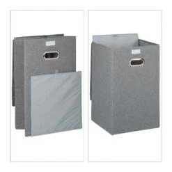 Panier à Linge Pliable En Jeu De 2 -Komar || Wenko || Amadeus Soldes Magasin 12c2ecc672c64c88b61b24ef447ef6e9