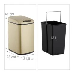 Poubelle Senseur 12 L -Komar || Wenko || Amadeus Soldes Magasin 141edad95c014f068d41ca6c1cf9ac01