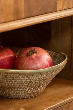 Panier Or Bord Rotin Naturel -Komar || Wenko || Amadeus Soldes Magasin 163288ee7fbc4c76b3ddabb4a45ef949