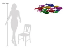 Sculpture Murale Métal Rainbowfish -Komar || Wenko || Amadeus Soldes Magasin 1777d2bb310343d98ad559101203d522