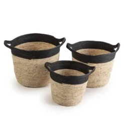 Set De 3 Paniers Otilia Fibre Naturelle