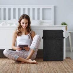 Panier à Linge Pliable -Komar || Wenko || Amadeus Soldes Magasin 189b3a5f8bbf4a7fb59326fba262af64