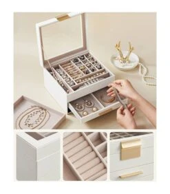 Boîte à Bijoux Avec Couvercle En Verre -Komar || Wenko || Amadeus Soldes Magasin 18fc17e6cb8f4b28818c797eb5084dd0