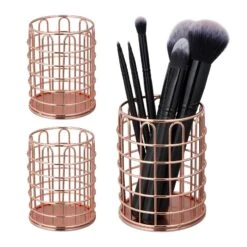 3x Pots à Pinceau Maquillage Métal Rond -Komar || Wenko || Amadeus Soldes Magasin 197d5ed3799549d88fda0592c2fa101f