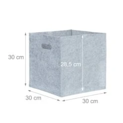 1x Panier à Bûches Carré En Feutre Gris -Komar || Wenko || Amadeus Soldes Magasin 1abceecfb0864330b0ca44974d4c55e5