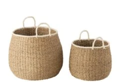 Set De 2 Panier + Anse Bord Blanc Papier -Komar || Wenko || Amadeus Soldes Magasin 1af5e14e90d842078a1c4d35eeaba632