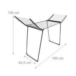 Séchoir à Linge Sur Pied Pliable Noir -Komar || Wenko || Amadeus Soldes Magasin 1afe9adae06142b49758e640e8685e78