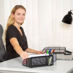 Organiseur De Bureau Treillis Métallique -Komar || Wenko || Amadeus Soldes Magasin 1d598549d7634fa6aefb524b6721c947