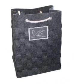 Sac à Linge Gris En Feutrine Souple