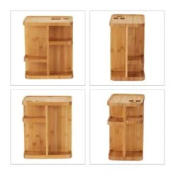 Organiseur à Maquillage Rotatif Bambou -Komar || Wenko || Amadeus Soldes Magasin 1e0ea40701f14469bac65fa6dd82ab01